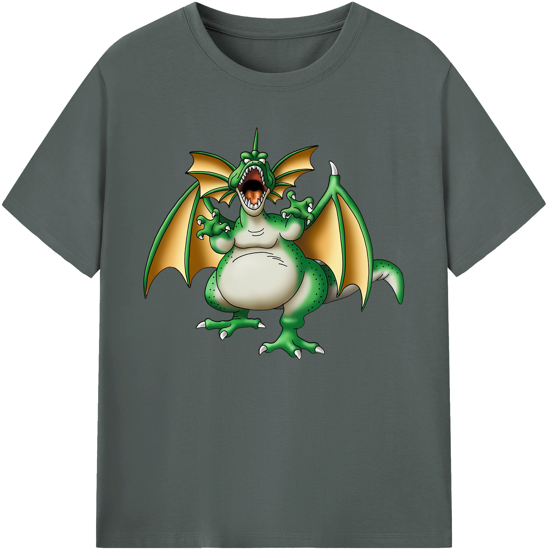 （画像用） ドラゴンクエスト Doragon Kuesuto Dragon Quest 綿100％ メンズ半袖Tシャツ｜肌触りやわらか＆通気性